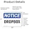 Signmission Dropbox, 10 in W x Rectangle, Vinyl Decal OS-2PACK-NS-D-710-L-11567 - alternate 3